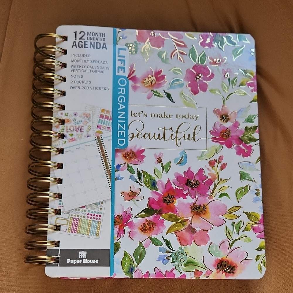 Floral Agenda Planner